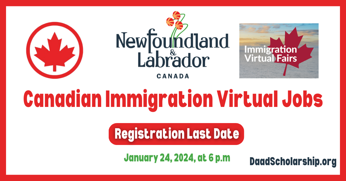 Canada Newfoundland and Labrador Immigration Virtual Jobs Fair 2024