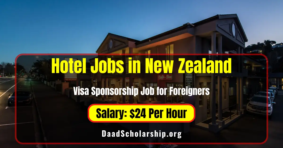 Hotel Jobs in New Zealand for Foreigners 2025 Salary $24 Per Hour