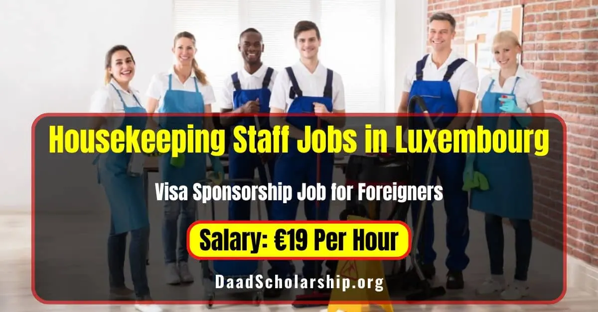 Housekeeping Staff Jobs in Luxembourg for Foreigners in 2024