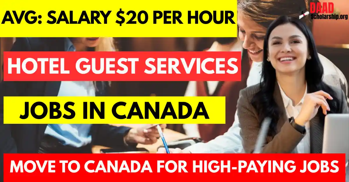 Hotel Guest Services Jobs in Canada for Foreigners 2025