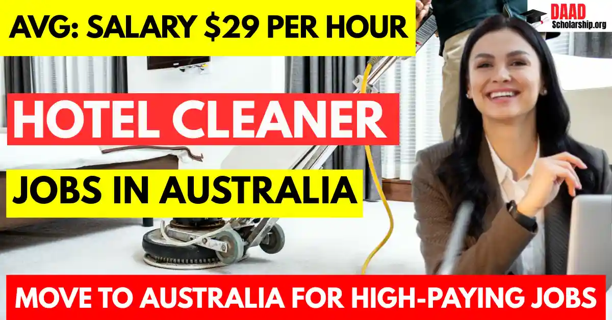 Hotel Cleaner / Housekeeping Attendant Jobs in Australia with Visa Sponsorship 2025: Salary $33 Hourly