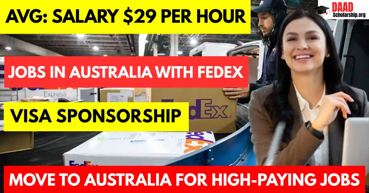 Jobs in Australia with FedEx Free Visa Sponsorship 2025: Salary $29 Per Hour