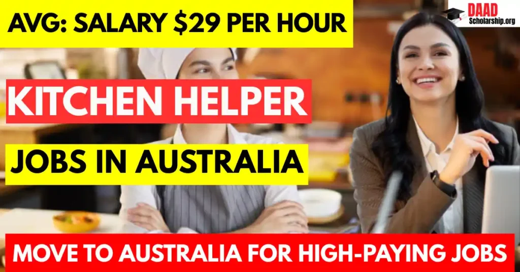 Kitchen Helper Jobs in Australia with Visa Sponsorship 2025