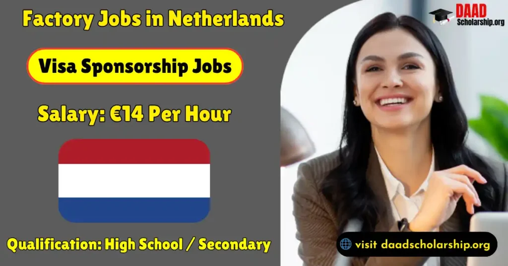 Factory Jobs in Netherlands for foreigners 2025: Salary €14 Per Hour