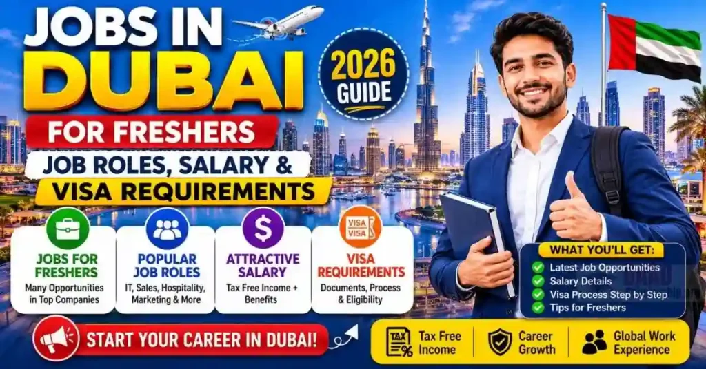 Jobs in Dubai for Freshers and Job Roles, Salary and Visa Requirements (2026 Guide)