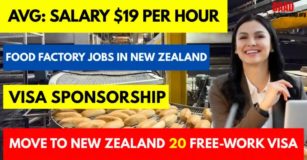 Food Factory Jobs in New Zealand with Visa Sponsorship: Salary $19 Hourly
