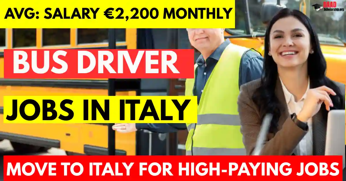 Bus Driver Jobs in Italy Visa Sponsorship