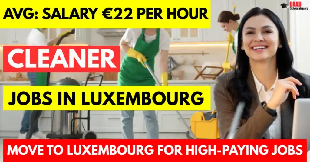 Cleaner Jobs in Luxembourg with Visa Sponsorship 2025