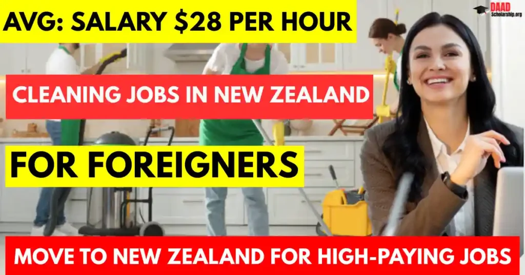 Cleaning Jobs in New Zealand with Visa Sponsorship 2025