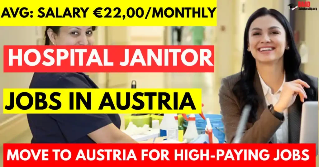 Hospital Janitor Jobs in Austria for Foreigners 2025| Salary €2,200/Monthly