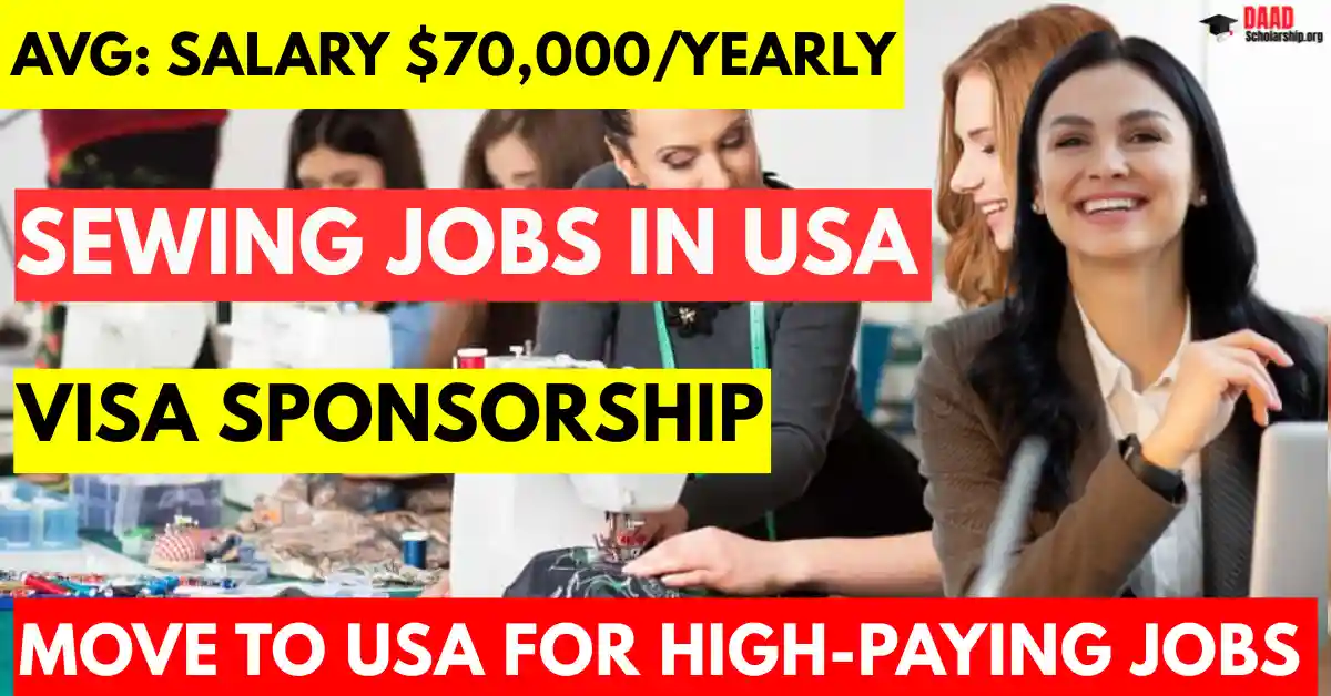 Sewing Jobs in USA 2025 Visa Sponsorship Available