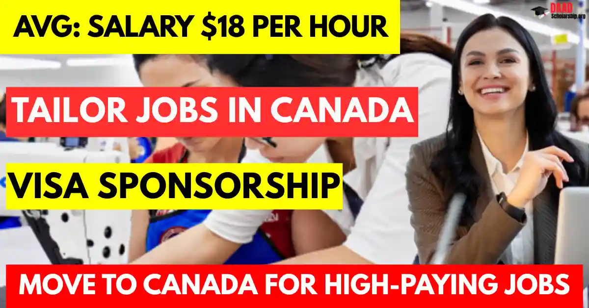 Tailor Jobs in Canada with Visa Sponsorship 2025