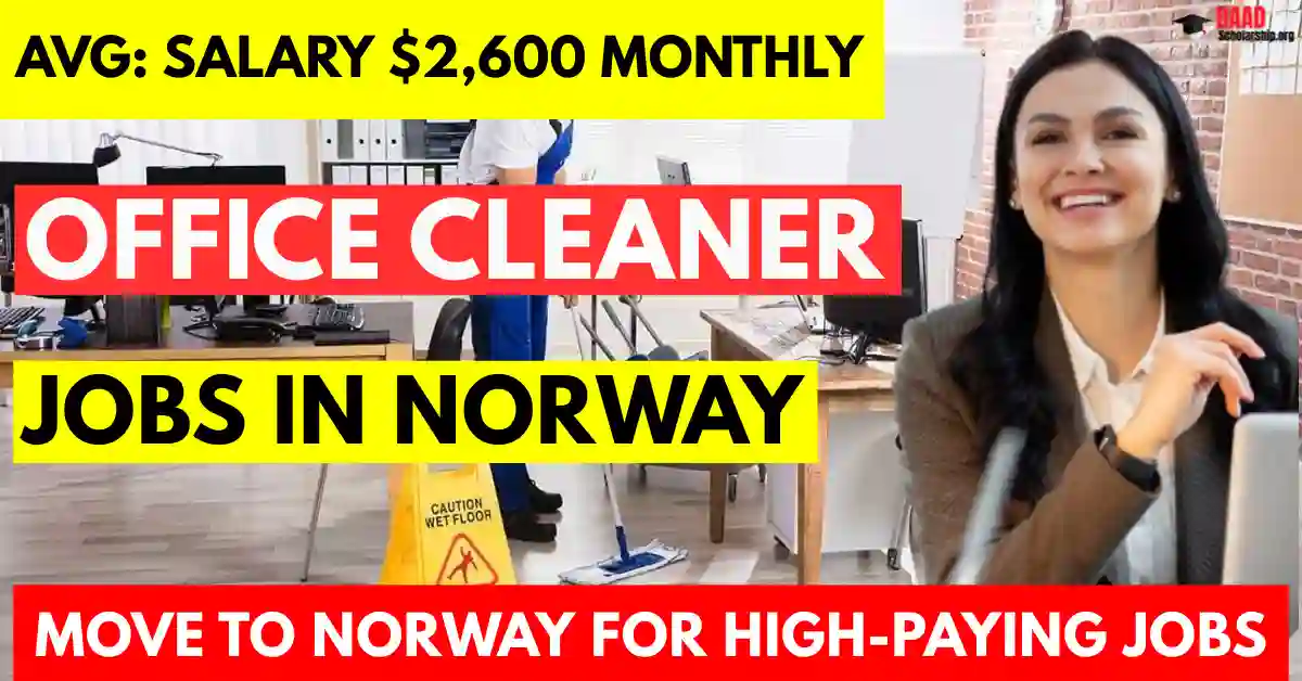 Norway Office Cleaner Jobs 2025 – Visa Sponsorship | Salary $2,600 Monthly