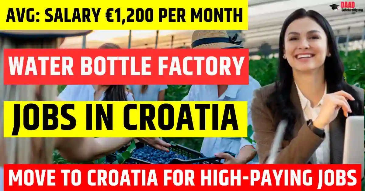 Croatia Water Bottle Factory Jobs – 100 Visa-Sponsored in 2025 | Salary 1,200 €Per Month