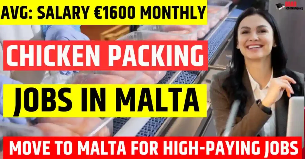 Malta Chicken Packing Worker Jobs 2025 – 200 Free Visa Sponsorship | Salary €1600 Per Month
