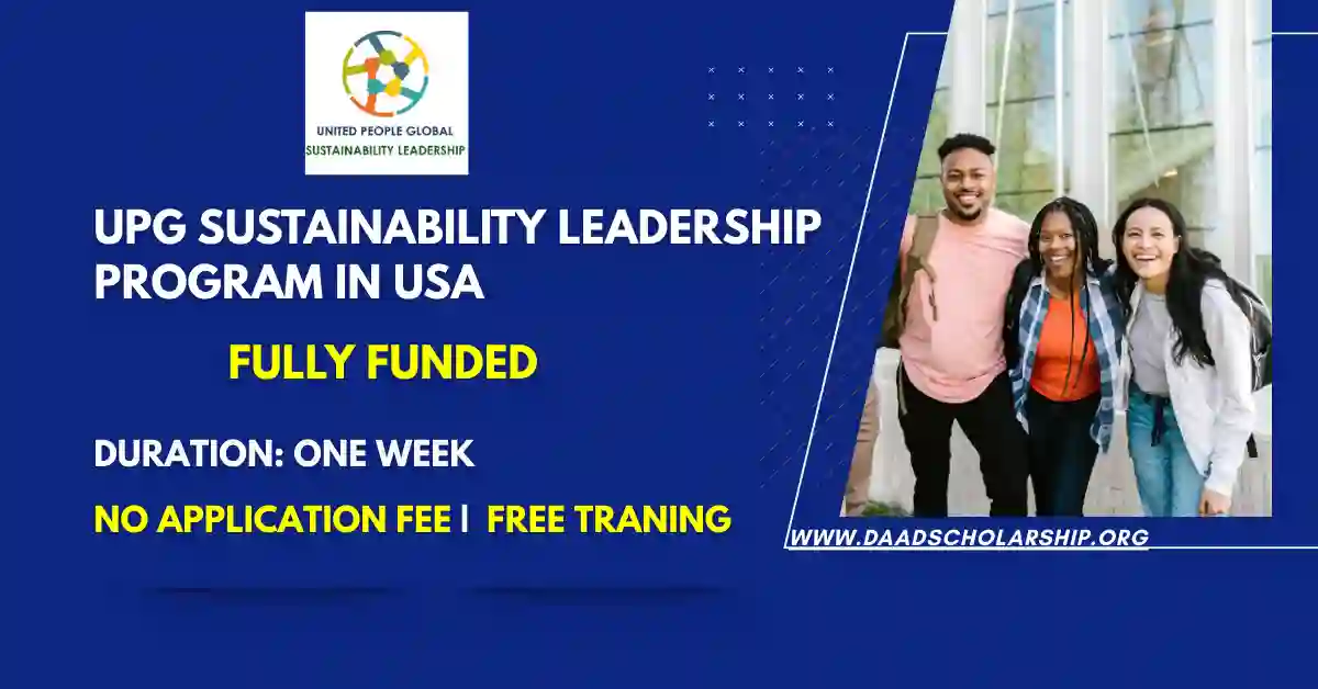 UPG Sustainability Leadership Program 2026 in the USA (Fully Funded)