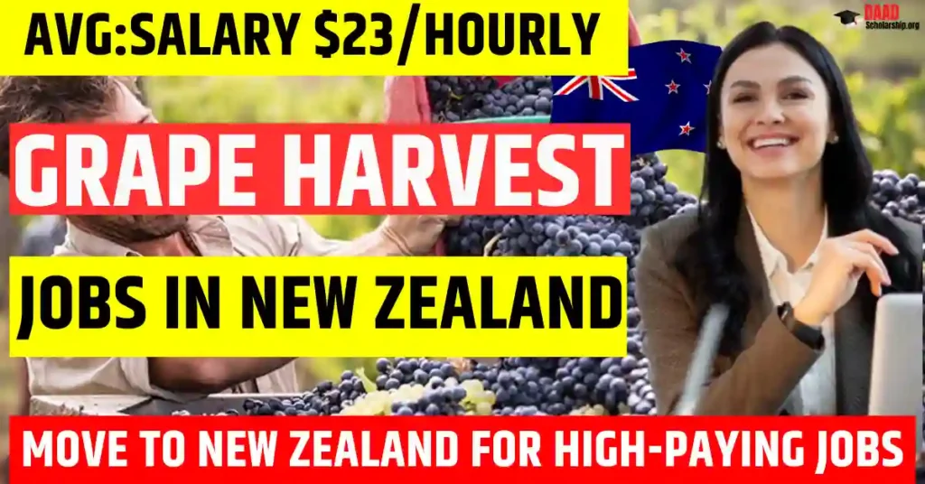 Grape Harvest Jobs in New Zealand 2026 – Visa Sponsorship Available | $23/Hourly