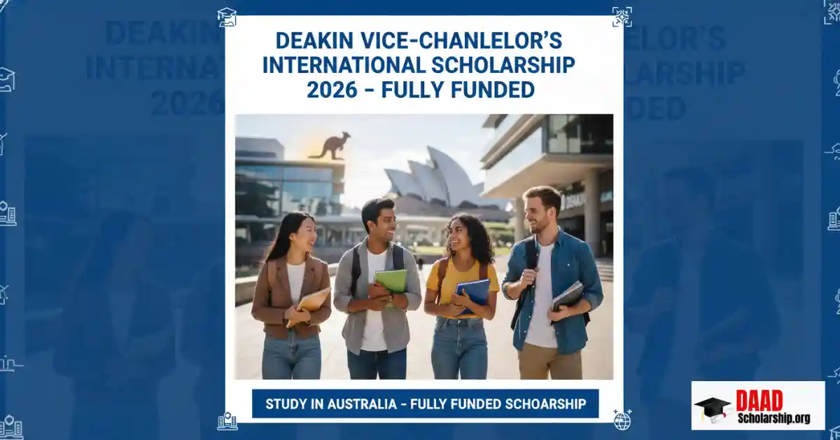 Deakin Vice-Chancellor’s International Scholarship 2026 in Australia (Fully Funded)