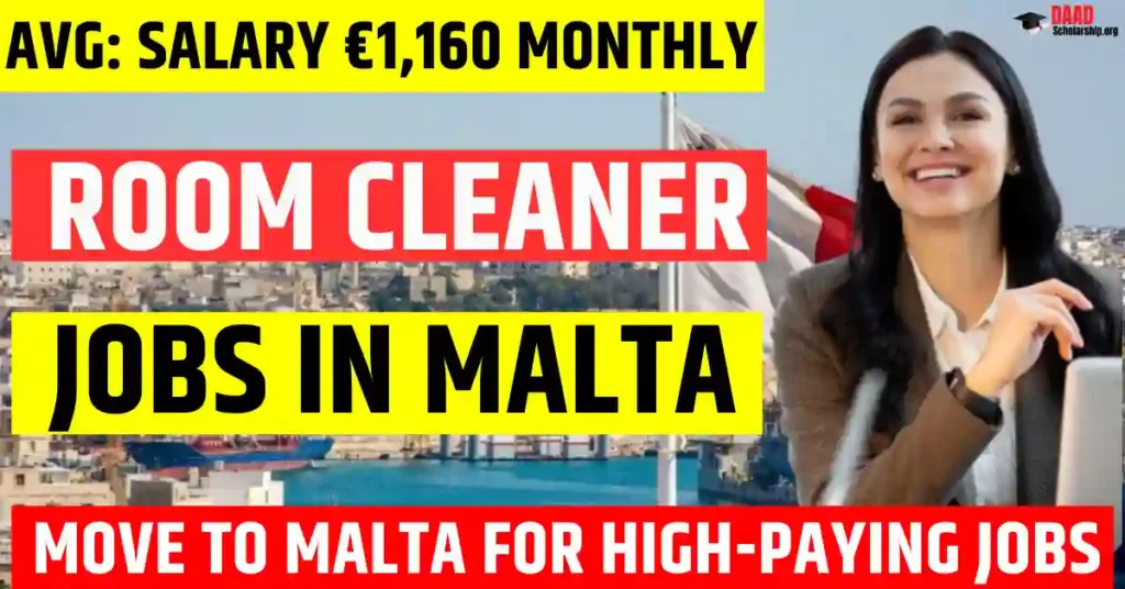 Malta Room Cleaner Attendant Jobs 2025 – Free Work Permit | Salary €1,160 Per Month