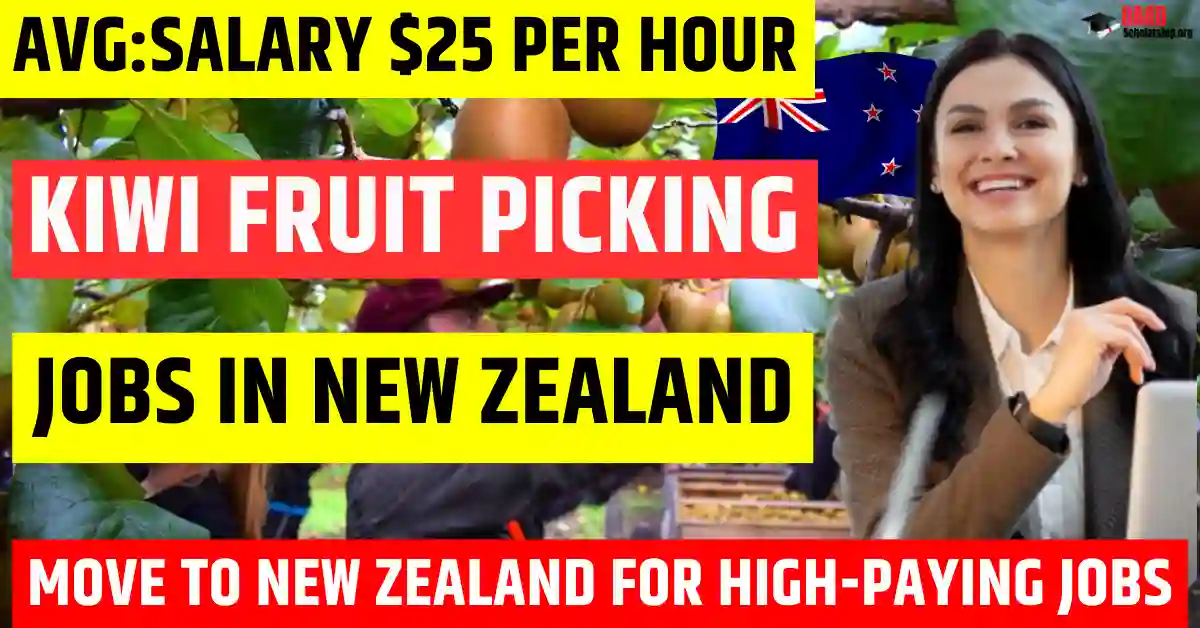 Kiwi Fruit Picking Jobs in New Zealand 2025 | Salary $25 Per Hour | Visa Sponsorship