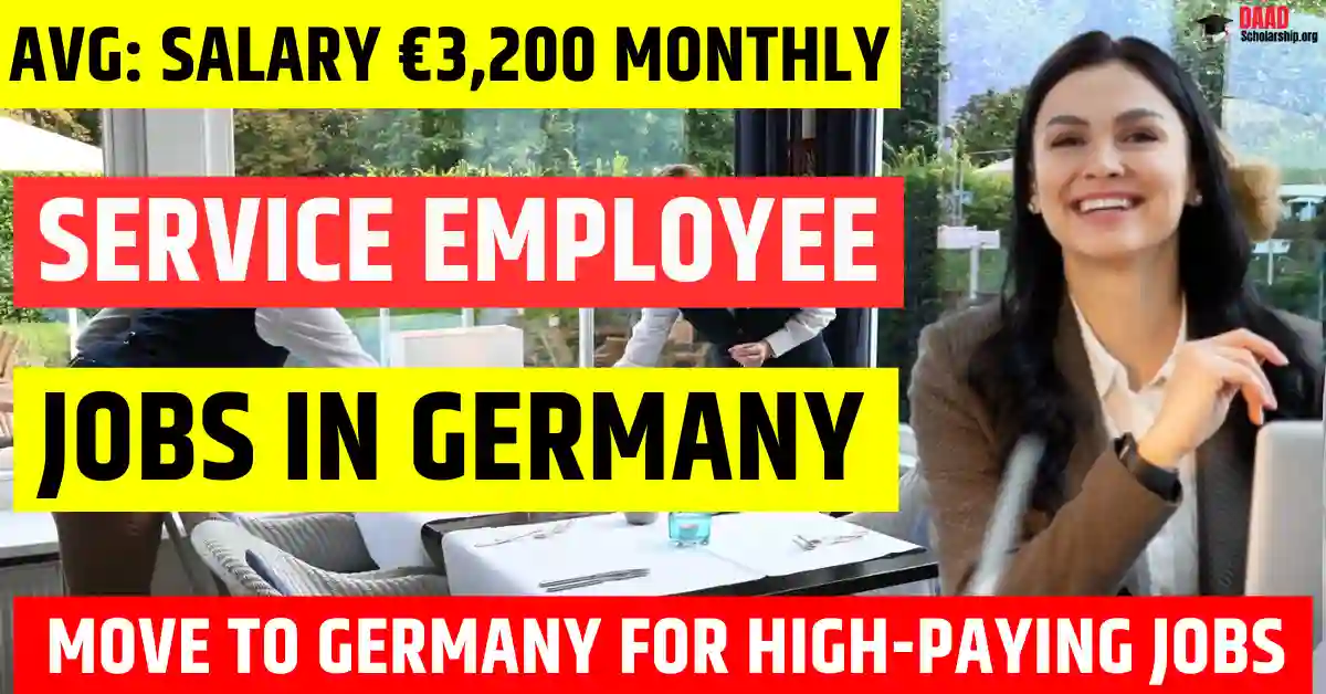 Service Employee Jobs in Germany with Visa Sponsorship | Salary €2,800–€3,200/Monthly