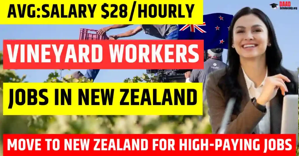 New Zealand Vineyard Jobs 2026 | $18.90/Hourly | Visa Sponsorship Available