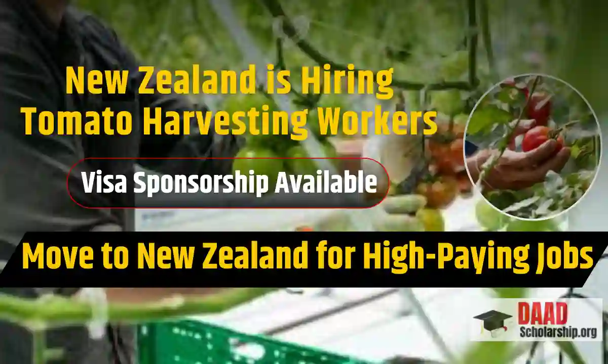 New Zealand is Hiring Tomato Harvesting Workers in 2026 | Visa Sponsorship Available for Foreigners