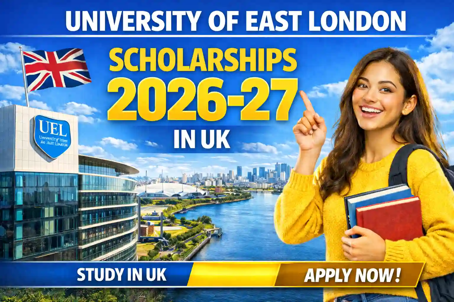 University of East London Scholarships 2026–27 in UK | Study in UK