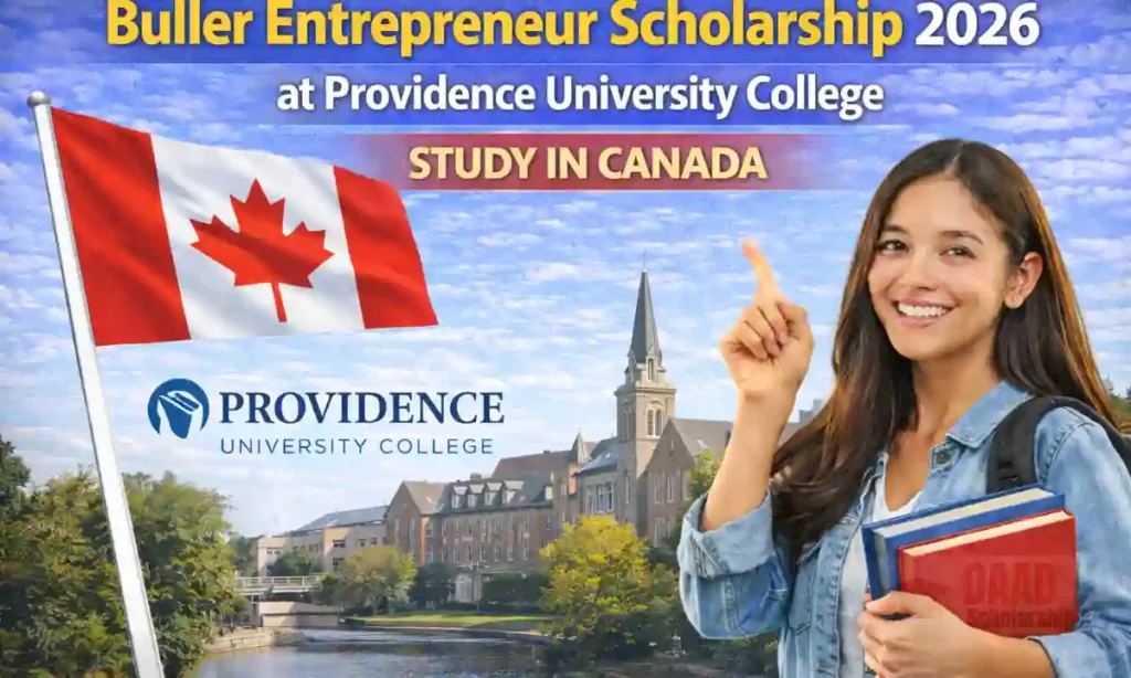 Buller Entrepreneur Scholarship 2026 at Providence University College | Study in Canada