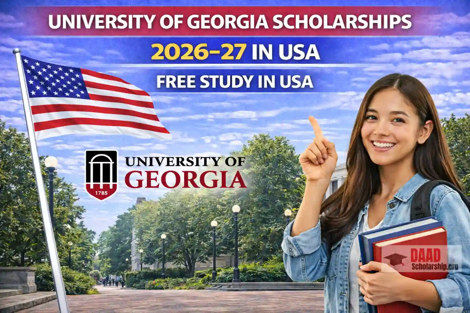 University of Georgia Scholarships 2026–27 in USA | Study in USA