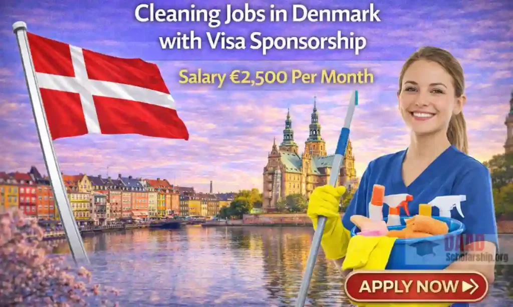 Cleaning Jobs in Denmark with Visa Sponsorship 2026 | Salary €2,500 Per Month