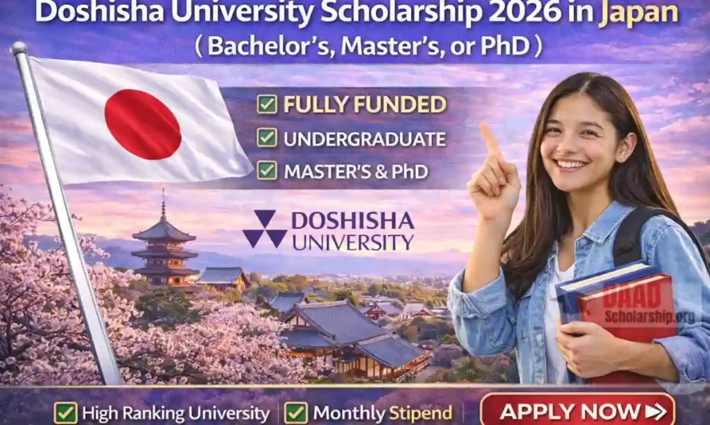 Doshisha University Scholarship 2026 in Japan ( Bachelor’s, Master’s, or PhD )
