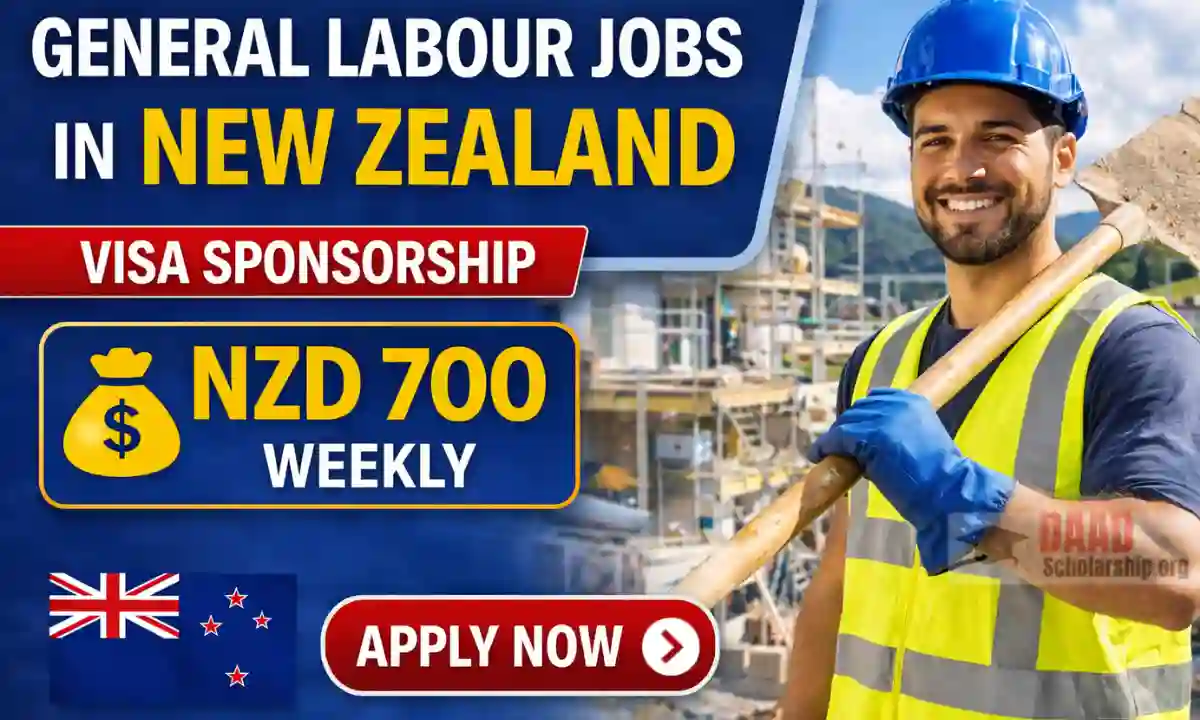 General Labour Jobs in New Zealand Visa Sponsorship | Salary NZD 700 Weekly