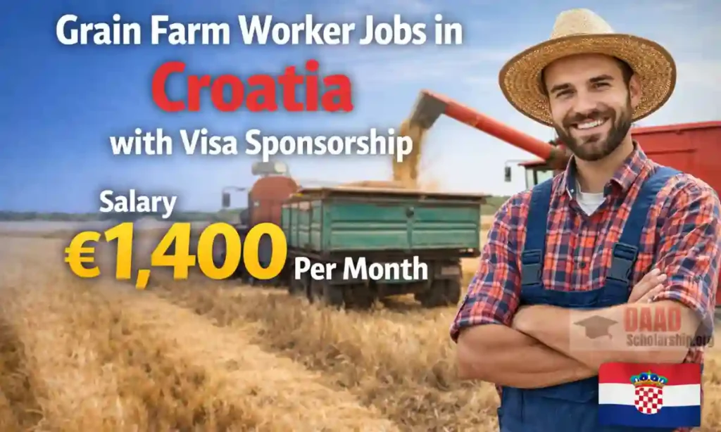 Grain Farm Worker Jobs in Croatia with Visa Sponsorship 2026 | Salary €1,400 Per Month