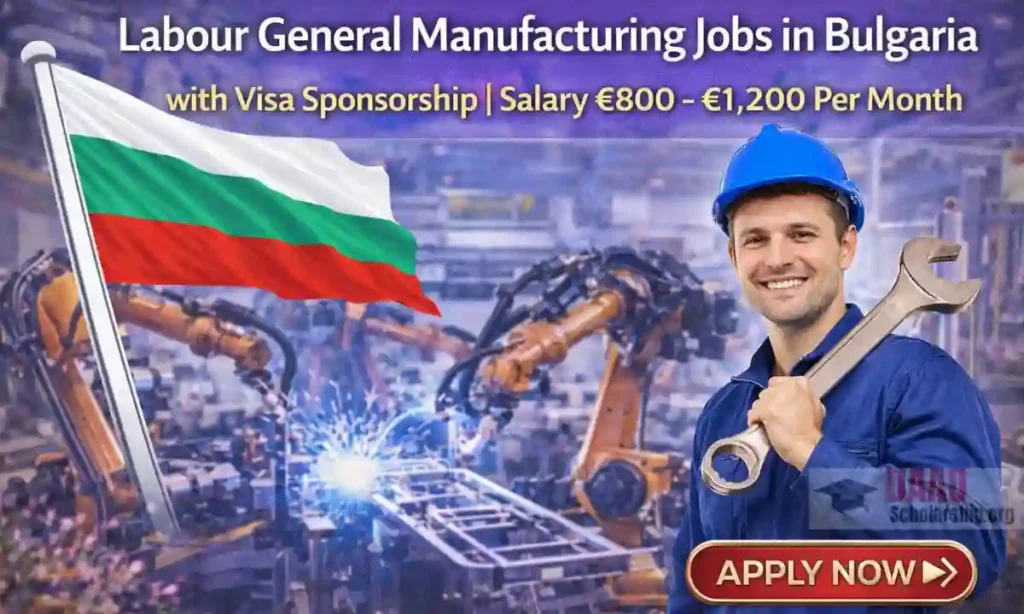 Labour General Manufacturing Jobs in Bulgaria with Visa Sponsorship | Salary €1,200 Per Month