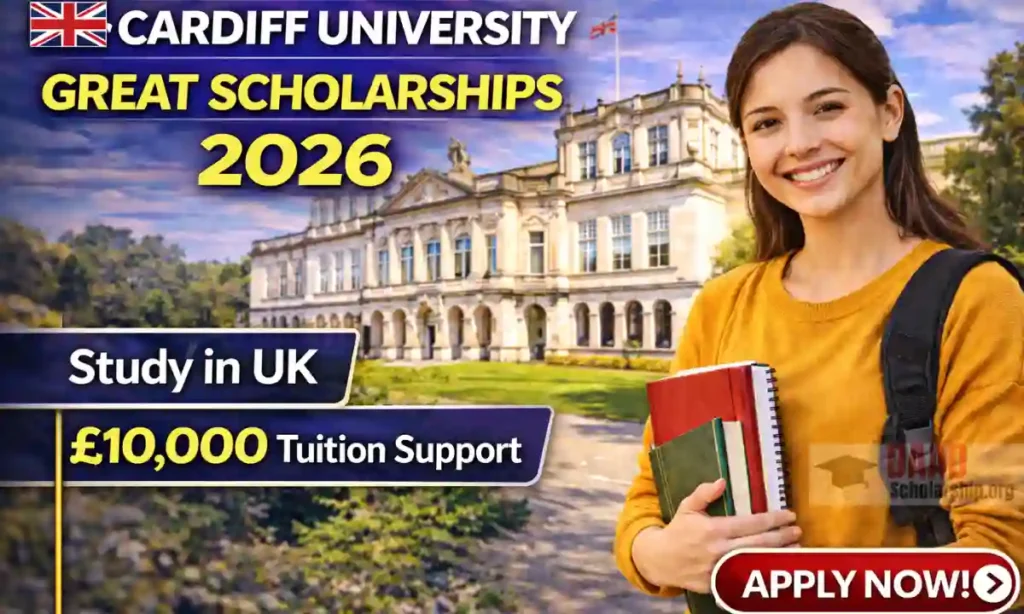Cardiff University GREAT Scholarships 2026 | Study in UK with £10,000 Support