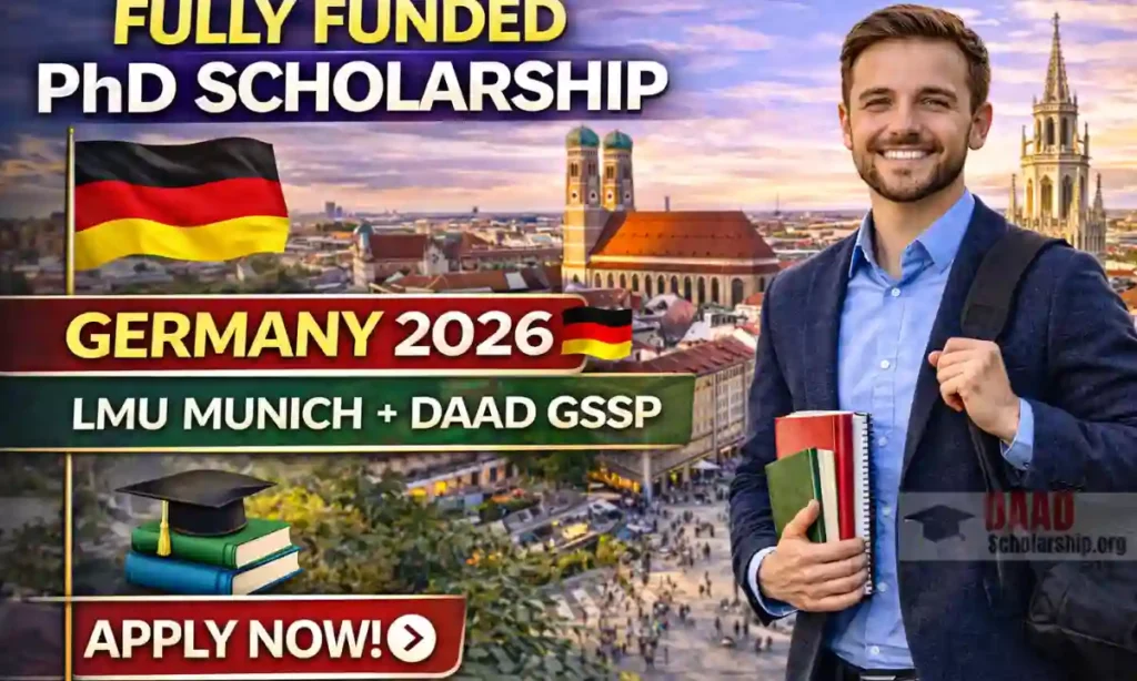 Fully Funded PhD Scholarship in Germany 2026 | LMU Munich DAAD GSSP