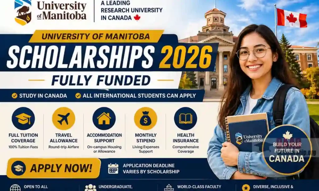 University of Manitoba Scholarships in Canada 2026 | Fully Funded