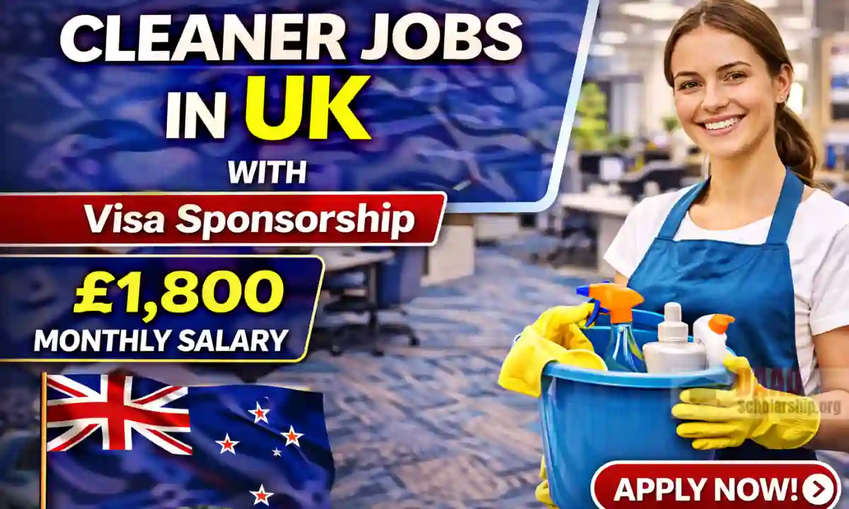 UK Cleaner Jobs with Visa Sponsorship 2026: Hiring 120 Workers | £1,800 Monthly Salary