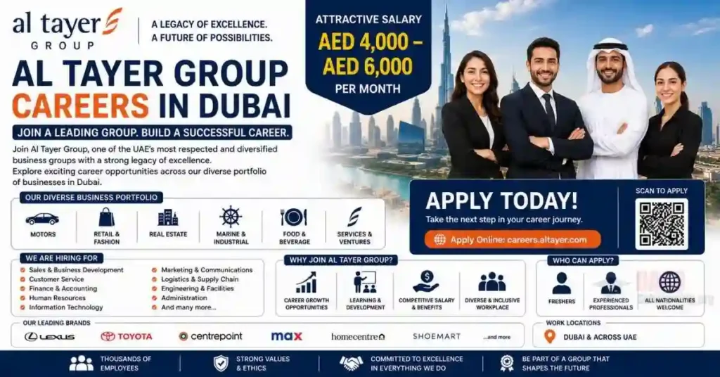 Al Tayer Group Careers Dubai 2026 – Latest Job Vacancies in UAE