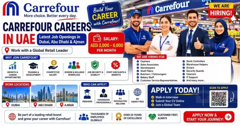Carrefour Careers 2026 – Latest Job Openings in Dubai, Abu Dhabi & Ajman