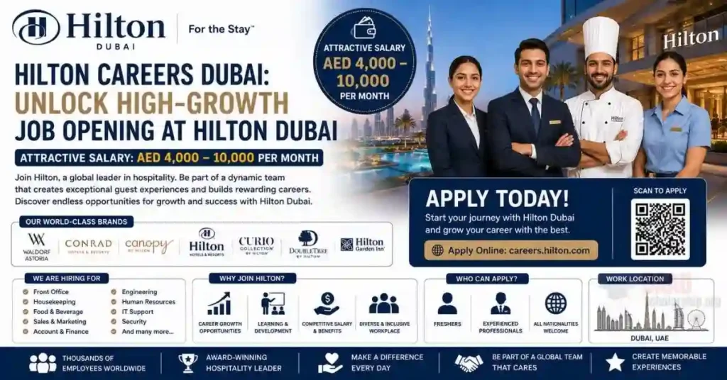 Hilton Hotels Careers Dubai 2026 – Latest Hotel Jobs in UAE