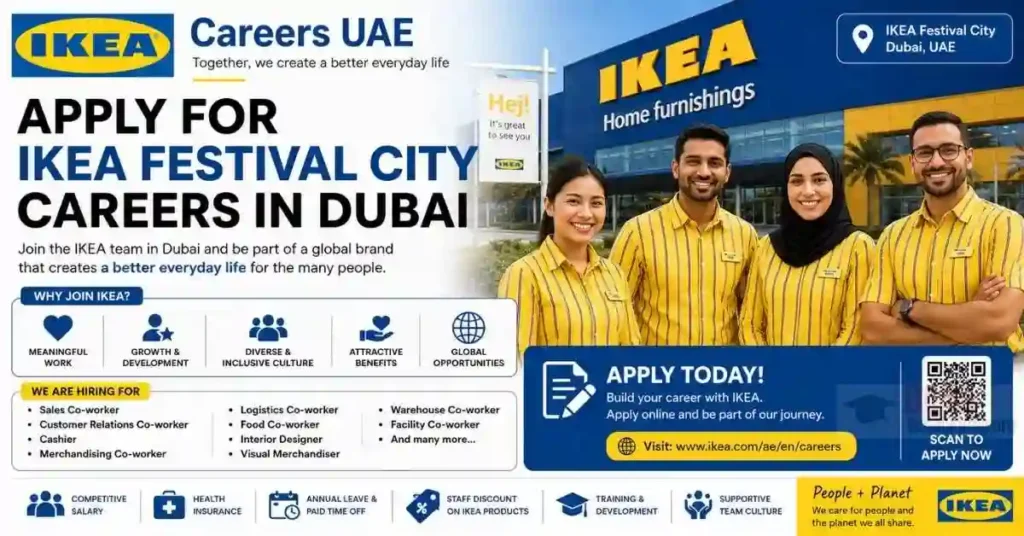IKEA Careers UAE 2026 | Apply for IKEA Festival City Careers in Dubai