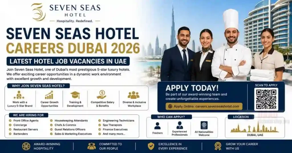 Seven Seas Hotel Careers Dubai 2026 – Latest Hotel Job Vacancies in UAE