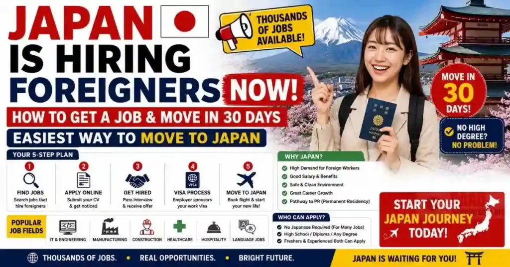 Japan is Hiring Foreigners Now! How to Get a Job & Move in 30 Days