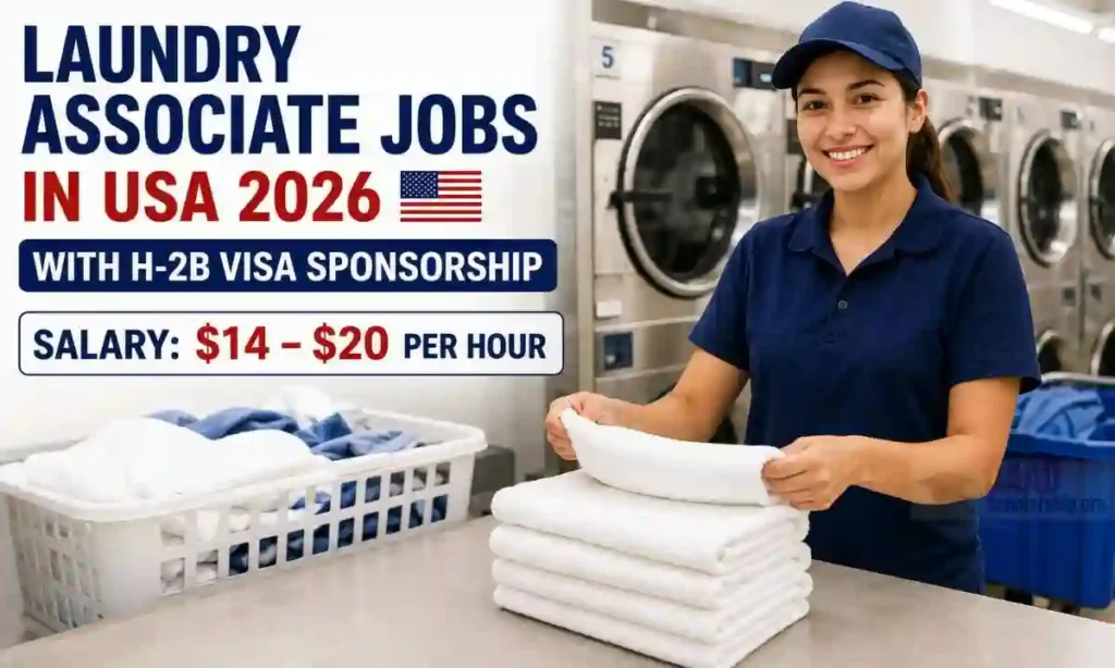 Laundry Associate Jobs in USA 2026 with H-2B Visa Sponsorship | Salary $14–$20 Per Hour