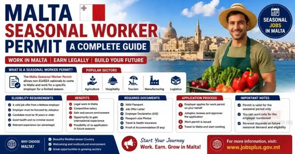 Malta Seasonal Worker Permit 2026—A Complete Guide