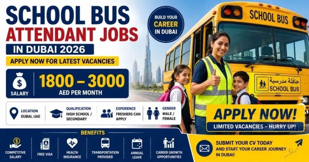 School Bus Attendant Jobs in Dubai 2026 – Apply Now for Latest Vacancies