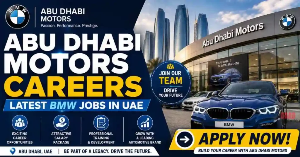 Abu Dhabi Motors Careers 2026 – Latest BMW Jobs in UAE