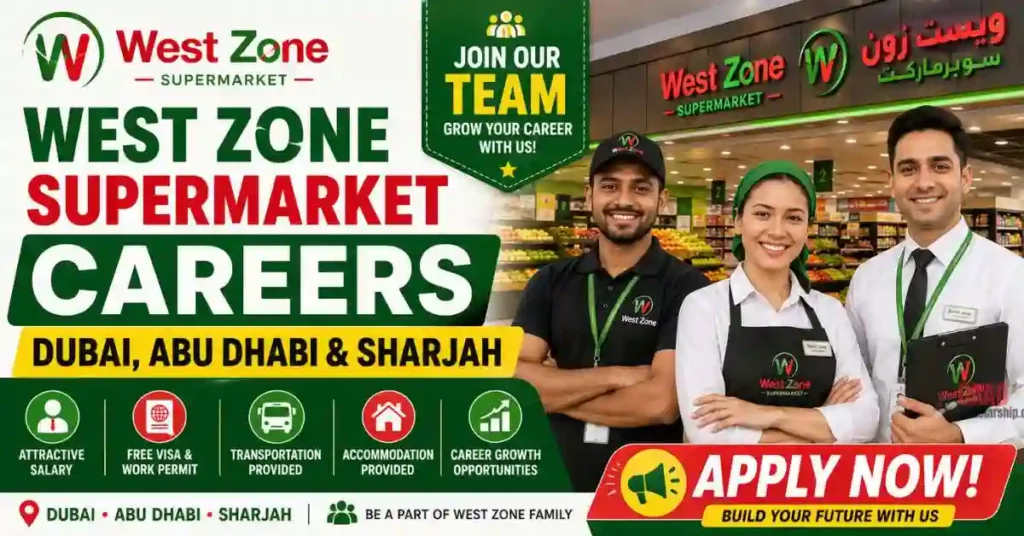 West Zone Supermarket Careers 2026 in Dubai, Abu Dhabi & Sharjah